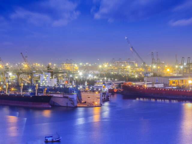 Container Cargo freight ship